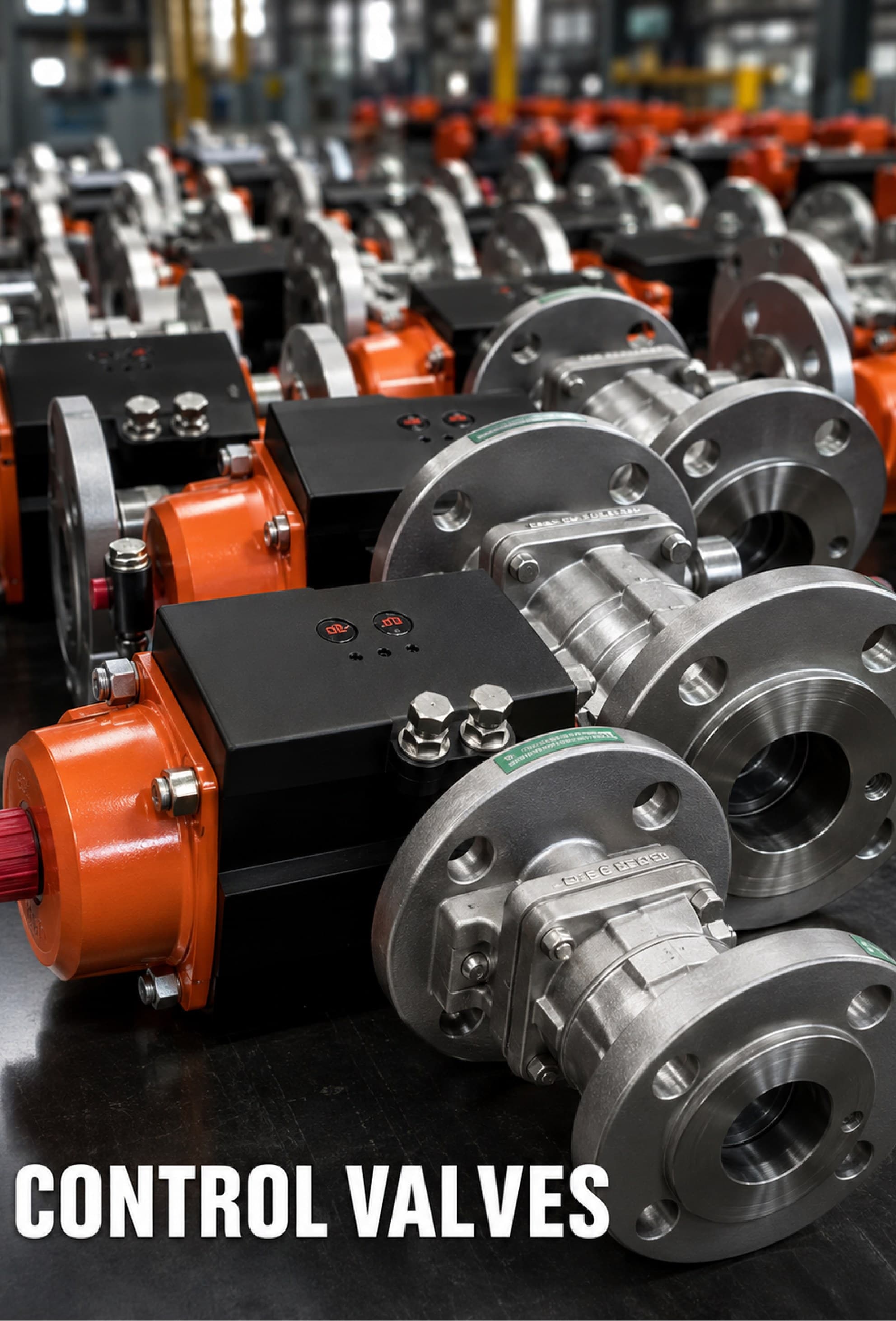 Equipamentos industriais em linha de produção